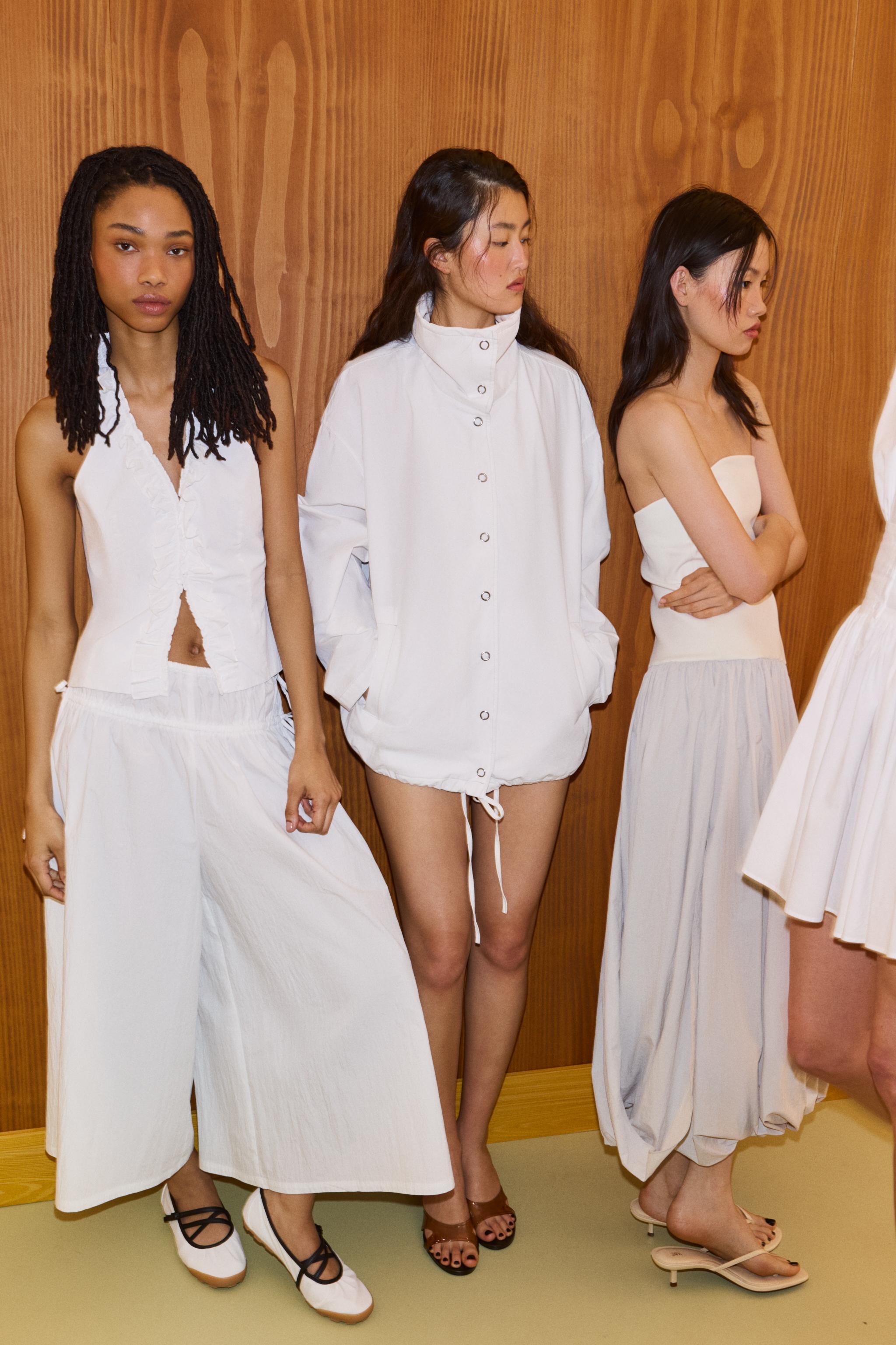 PANTALON JUPE-CULOTTE PLISSÉ